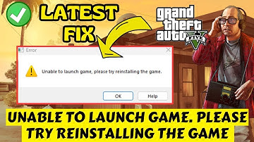 GTA V unable to launch game please try reinstalling the game Fix 100% working 2025