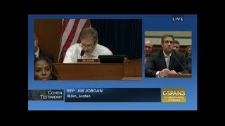 Rep. Jim Jordan Closing Statement at Cohen Hearing Profile