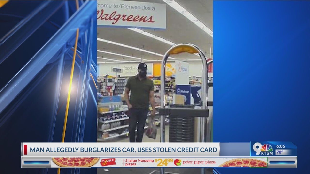 Crime of Week: Man burglarizes car, uses stolen credit card - YouTube