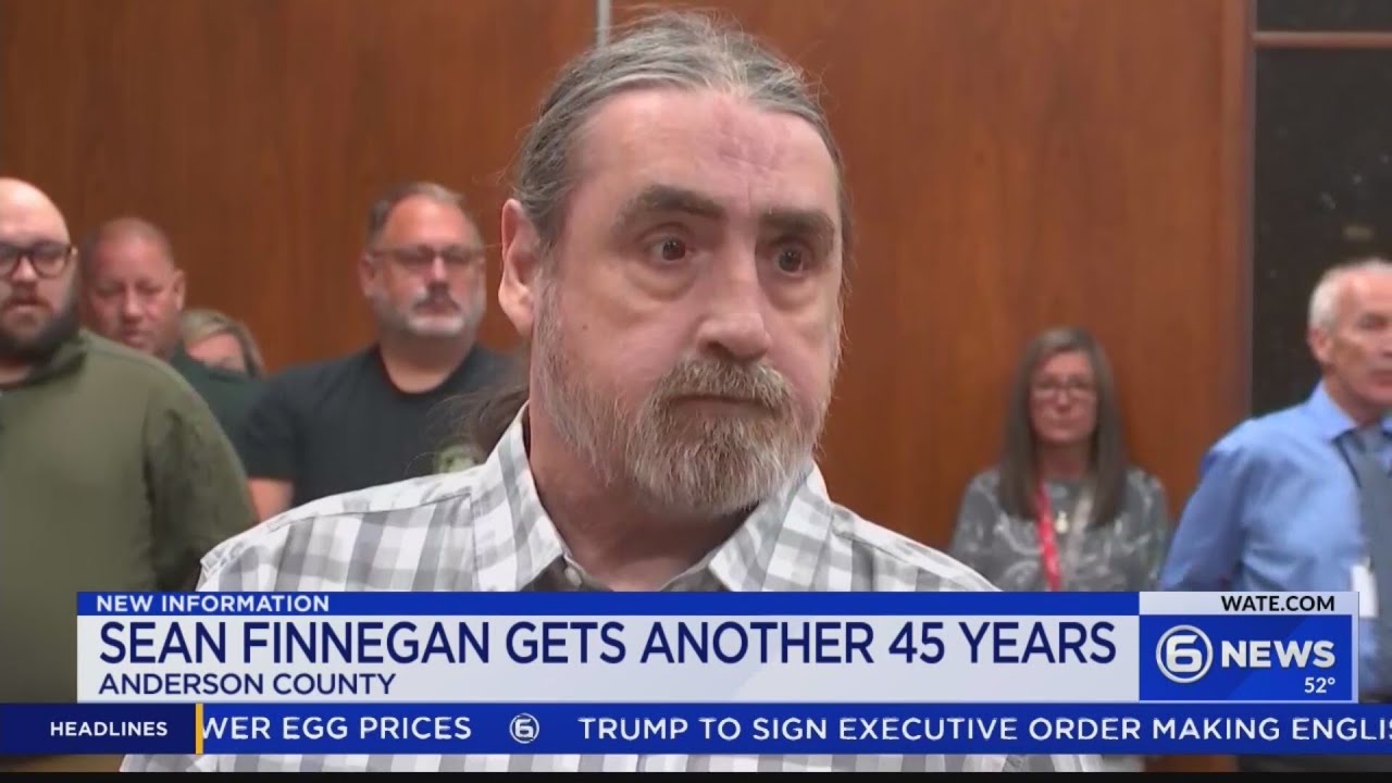 Sean Finnegan sentenced to additional 45 years in Oak Ridge murder case ...