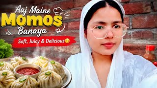 Aaj Maine Ghar Par Tasty Momos Banaye 🥟 | First Time Momos Recipe Vlog | @Lifestyleofsanu screenshot 3