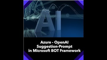 OpenAISuggestionPrompt in Bot Framework #openai #chatgpt #ai