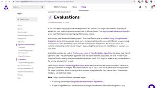 Famous Demo: Model Evaluations Tool Profile