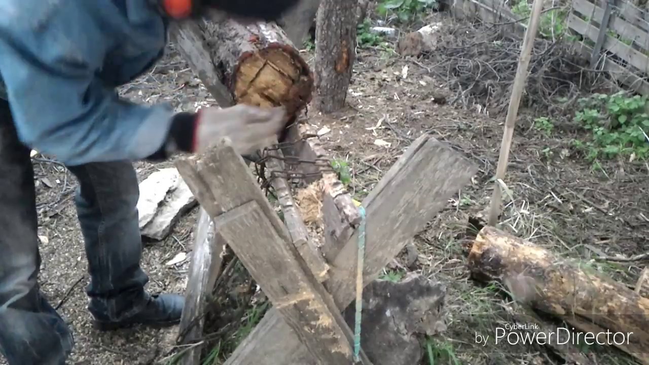 Making a birdhouse from a log