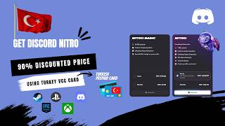 Get Discord Nitro at 70% to 90% off Turkey VCC Explained