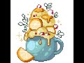 A  marshmallow coffee 