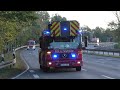 [Flugunfall - Helikopter abgestürzt] Einsatzfahrten Feuerwehr,THW und Rettungsdienst Region Hannover