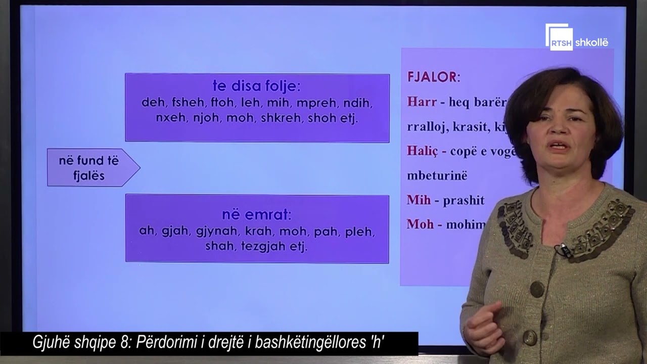 Drejtshkrim: Përdorimi i drejtë i bashkëtingëllores h | Gjuhë shqipe 8