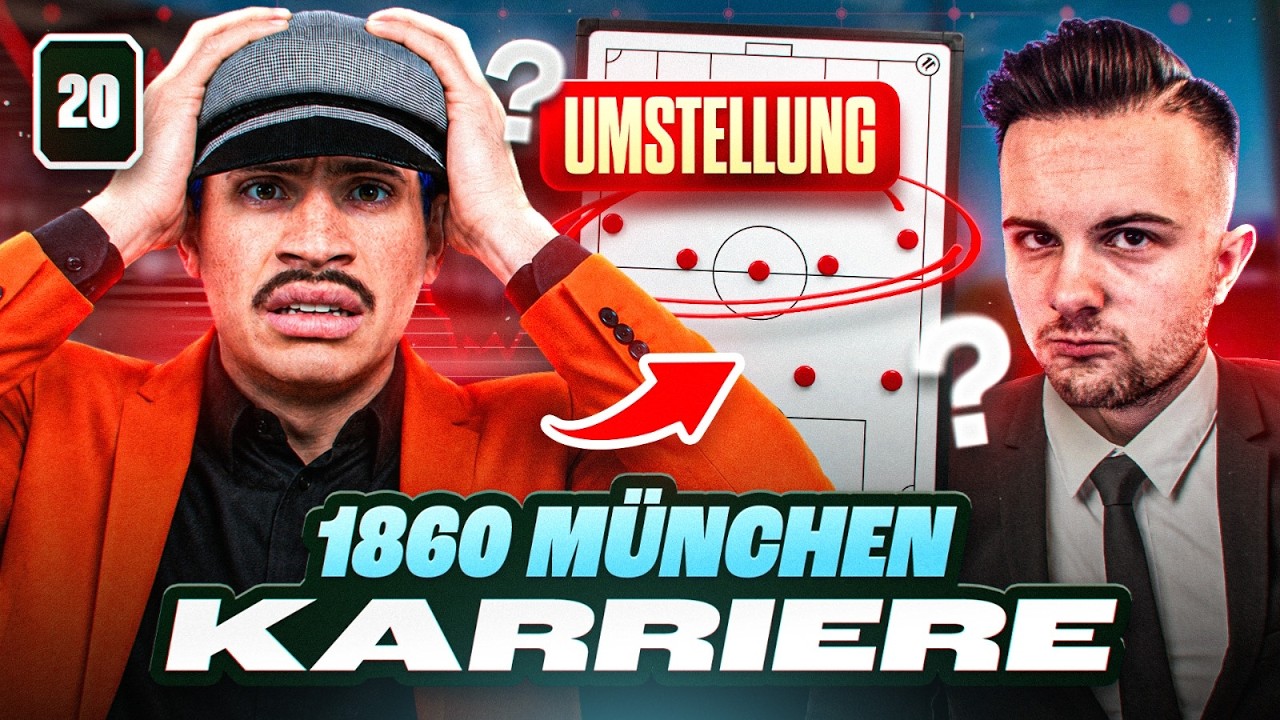 MEGA KRISE 🤬 NEUE TAKTIK - RAMMEL in NOT 😵‍💫 EA FC 26 1860 München Karrieremodus #20