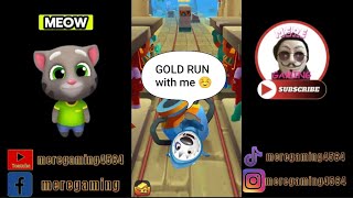 Funny Gold run talking Tom Cat  #subwaygame  #subway #how #howto #my #tomcat #tom #cat #talkingtom screenshot 4
