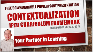 Contextualization (DO No. 32, s. 2015)
