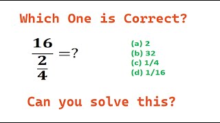 Quiz No 16 | Which One Is Correct? | Can you solve this? | 16 div by 2 div by 4 | Challenge|Fraction screenshot 5