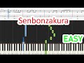 SenbonZakura Piano Easy Sheet Free