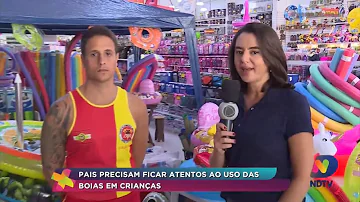 Como encher uma boia de braço?