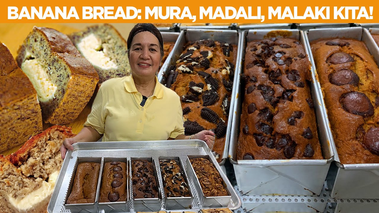 Breadwinner ang Banana bread! Tubong lugaw! 10yrs binuhay ang pamilya sa BAKING