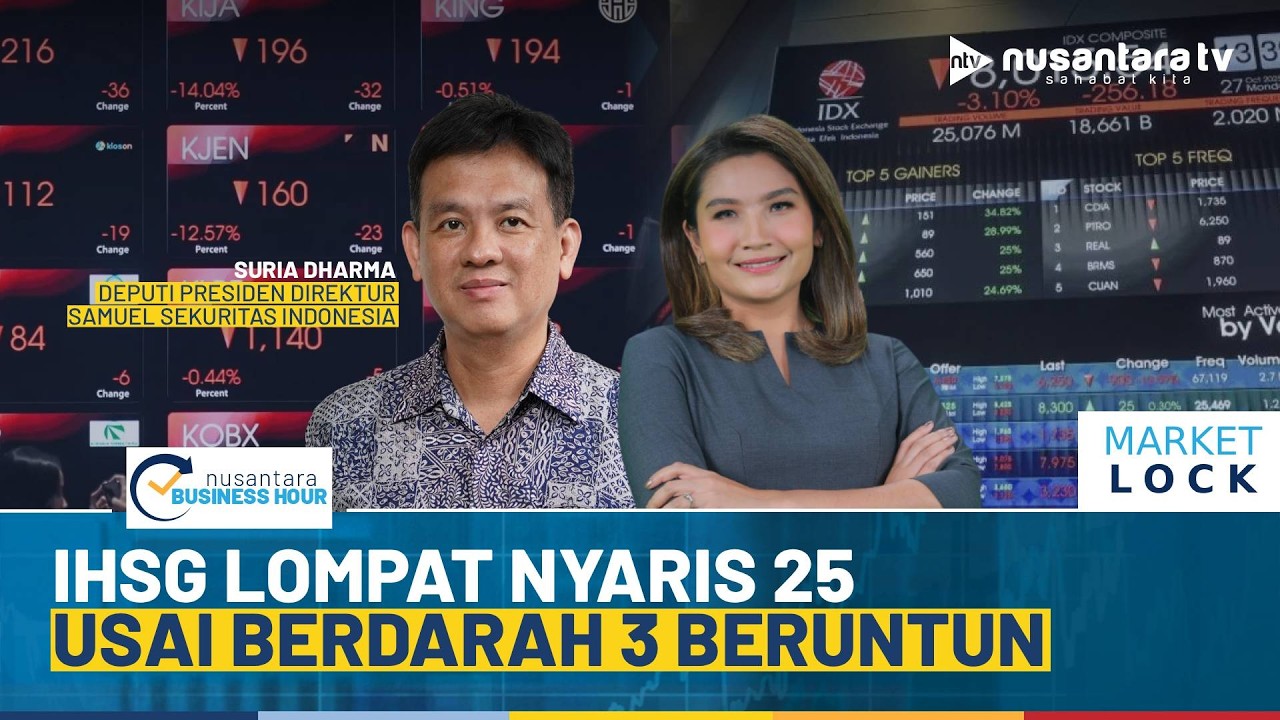 [LIVE] IHSG Lompat Nyaris 25 Usai Berdarah 3 Beruntun | NBH