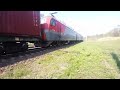 Электровоз 3ЭС5К-219 &quot;Ермак&quot; с контейнерным поездом жарким майским днём на Транссибирской магистрали