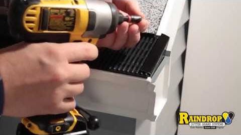 End Cap Installation | Raindrop Gutter Guard