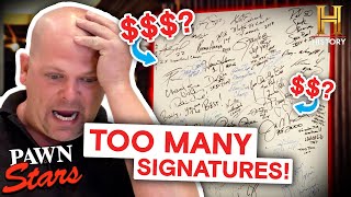 Star-Studded Signatures: Big Names on Big Items | Pawn Stars