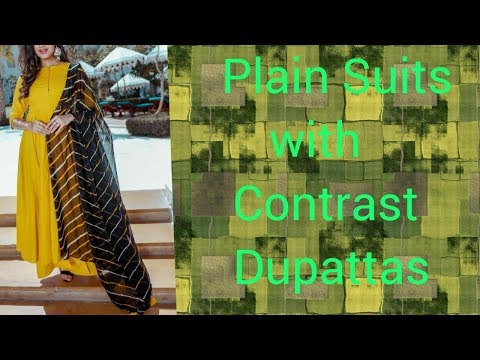 plain-punjabi-suits-design-with-contrast-dupattas