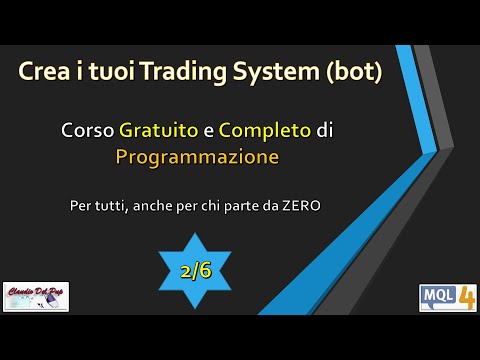 Corso Programmazione MQL4 - Metatrader 4 per principianti - Lezione 2 - Crea il tuo Trading System