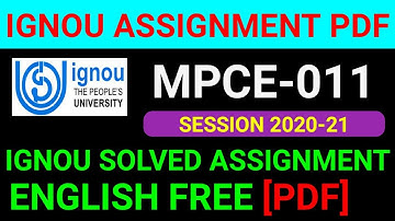 MPCE 011 Solved Assignment 2021, MPCE 11 Solved Assignment 2020-21 in English, MPCE 11 Assignment