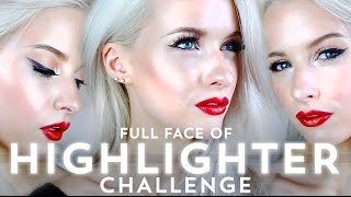 FULL FACE USING ONLY HIGHLIGHTERS Challenge | Inthefrow