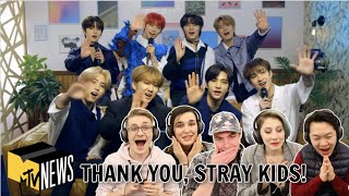 STRAY KIDS GAVE US A SHOUT OUT?! Our Reaction!!! [MTV 'Stan Accounts']