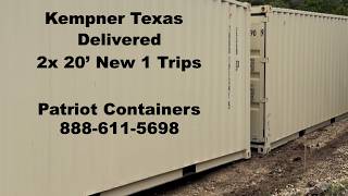 Kempner TX New Customer 2x 20' New 1 Trip #cargocontainer #buyashippingcontainer #shippingcontainers