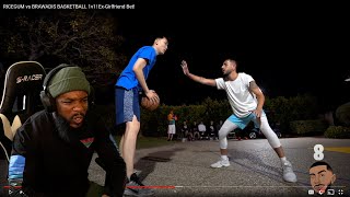 Intense Physical Game! Ricegum vs Brawadis Basketball 1v1! Ex-Girlfriend Bet!
