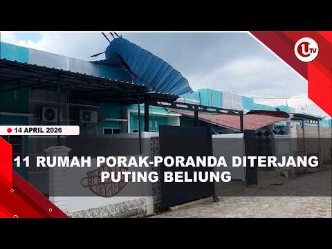 PUTING BELIUNG TERJANG PERUMAHAN GLADIOLA KARIMUN, ATAP RUMAH PORAK PORANDA | U-NEWS