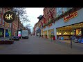 Leicester february 2024 morning walk 0900 am city walking tour 4k 60fps