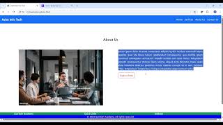 Application Design | Bootstrap | About Us Design | Part - 11