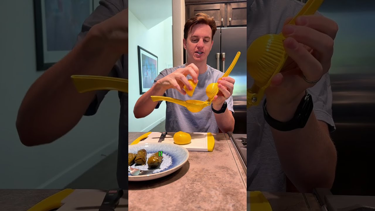 🍋 לסחוט כל טיפה: מסחטת לימון ממתכת של Zulay Kitchen! 🍋