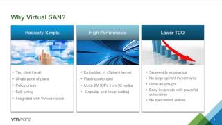 VIRTUAL STORAGE WITH VIRTUAL SAN NEW TIER OF STORAGE