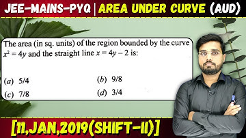 The area of the region bounded by the curve x2=4y and the straight line x=4y–2 is || Let