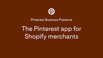 [UK] The Pinterest app for Shopify Merchants