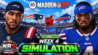 PATRIOTS vs BILLS - NFL WEEK 4 - MADDEN 27 SIMULATION