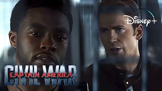 Captain America: Civil War | T’Challa Threatens Steve To Kill Bucky Scene | Disney+ [2016]