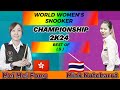 World womens championship snooker 2024   mink nutcharut vs mei mei fong  full match 