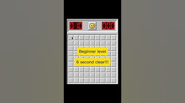 Cleared this in 6 seconds. So satisfying. #Minesweeper #OddlySatisfying #Shorts #Gaming #Speedrun