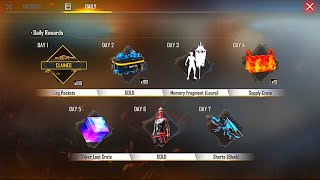 LOGIN 🎁 7 DAYS 😱 ADAM GOT AMAZING ITEMS 🔥 FREE FIRE