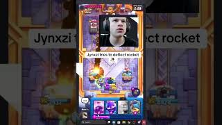 Bro tried to deflect rocket💀 #clashroyale #clashroyaleshorts #gaming #ryley #supercell