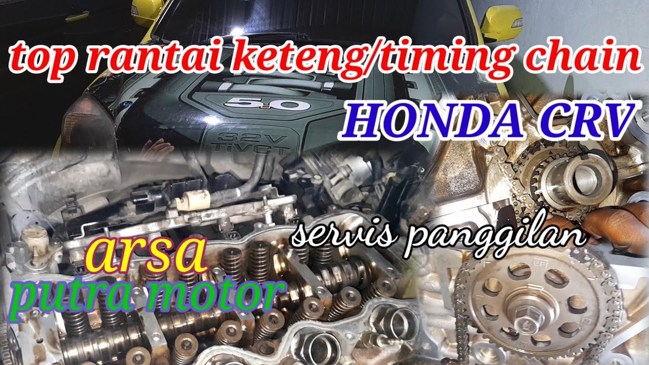 posisi top rantai keteng/timing chain Honda CRV YouTube