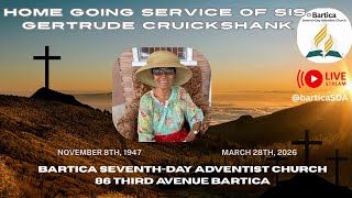 Home Going Service of Sis. Gertrude Cruickshank- April 2, 2026