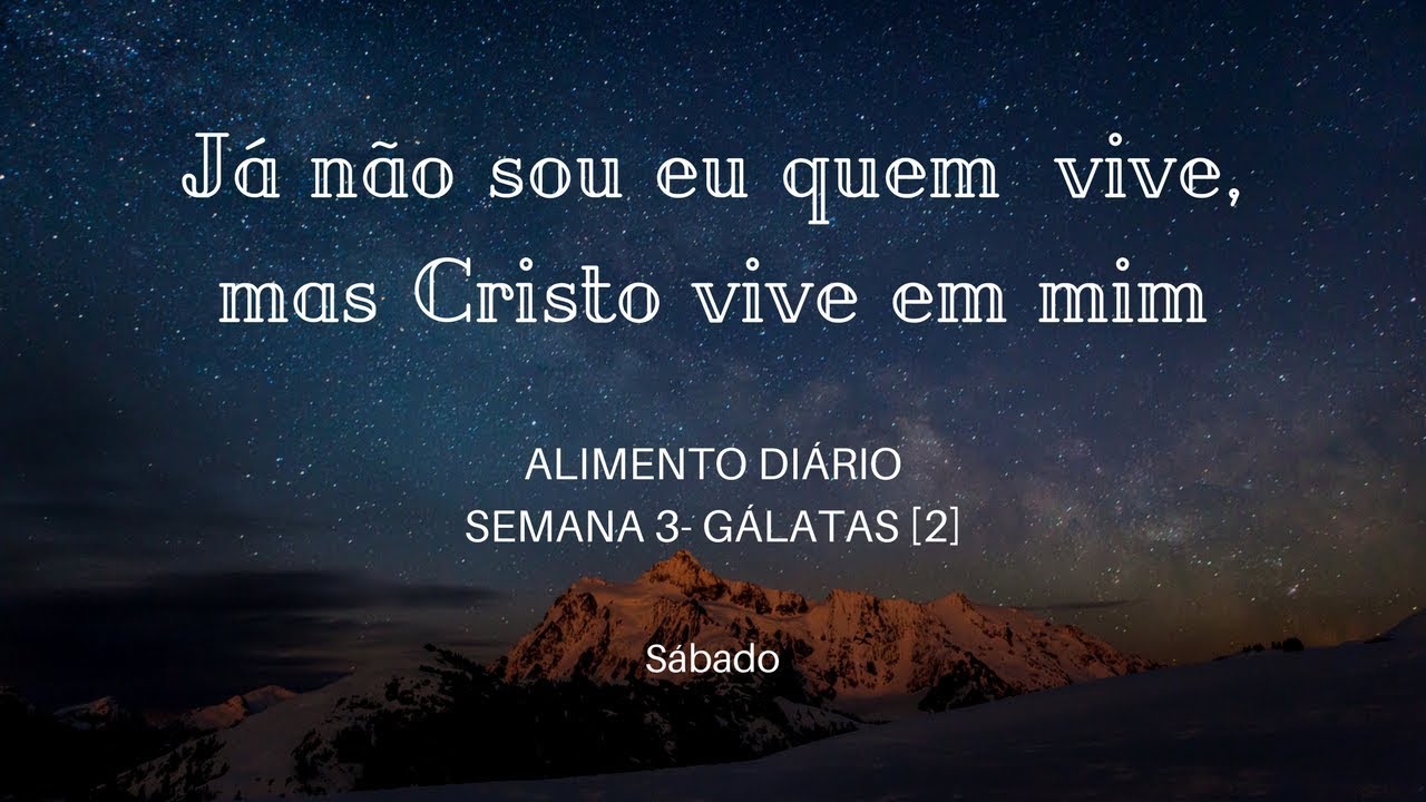 Versiculo Não Vivo Mais Eu Mas Cristo Vive Em Mim