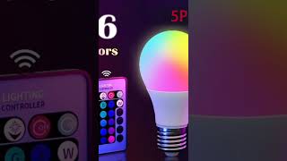 16 Colors RGB Bulb LED Multicolor Bulb E27 220V Household Lighting Dimmable 24 Key Remote Control