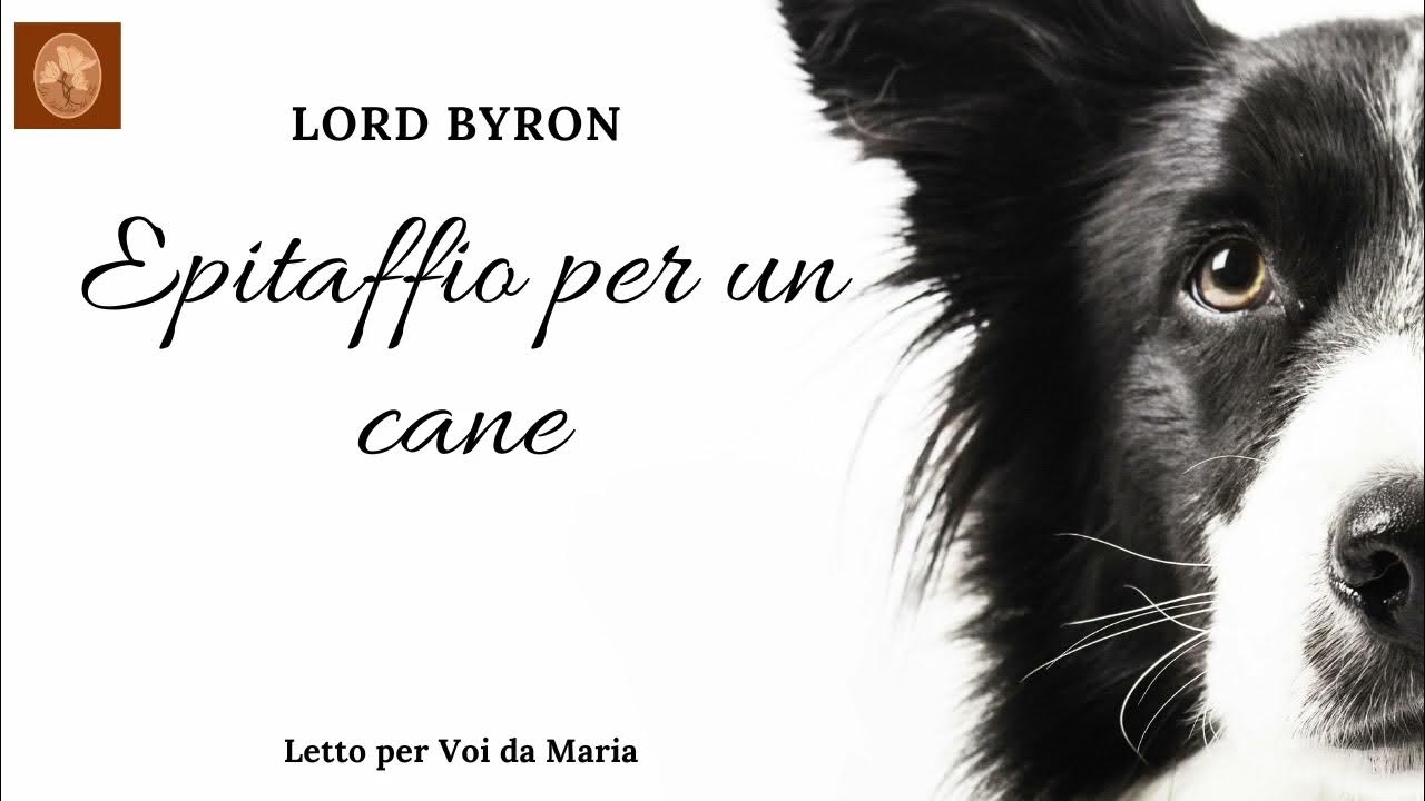 EPITAFFIO PER UN CANE di Lord Byron - YouTube