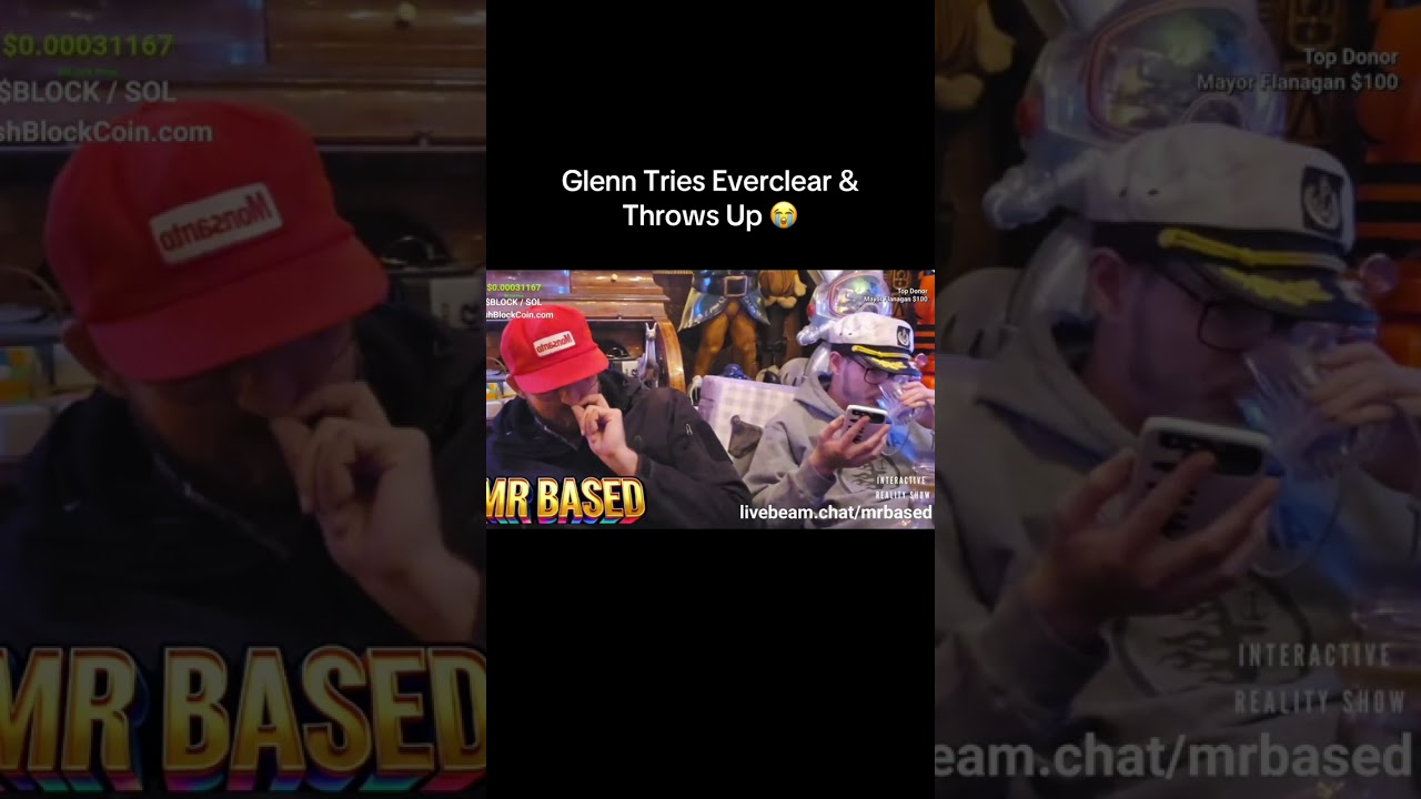 Glenn Pukes After Everclear Shot! 