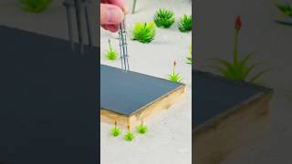 Mini Beach House Build 🏡 #tinyhouse #miniature #shorts